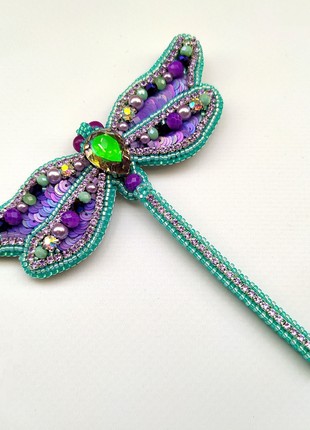 Handmade brooch "the  dragonfly"3 photo