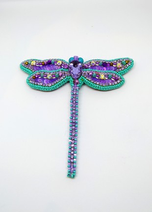 Handmade brooch "the  dragonfly"2 photo