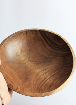 large fruit plate, handmade wooden salad bowl8 photo