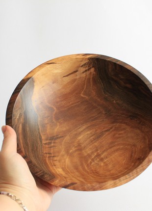 large fruit plate, handmade wooden salad bowl5 photo