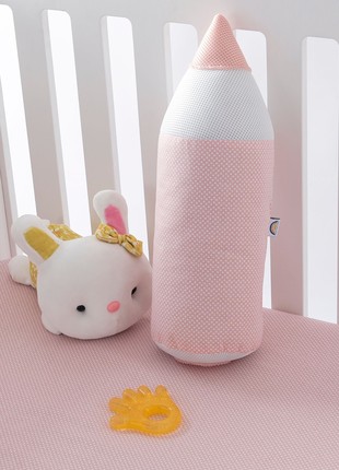 PILLOW ROLLER PENCIL TM PAPAELLA 14X45 CM POWDER