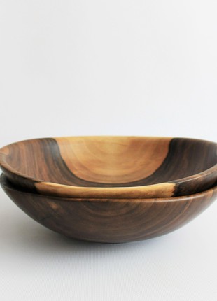 Handmade salad bowl, decorative wooden dinnerware5 photo