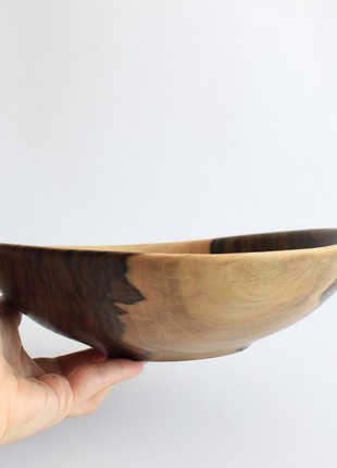 Handmade salad bowl, decorative wooden dinnerware3 photo