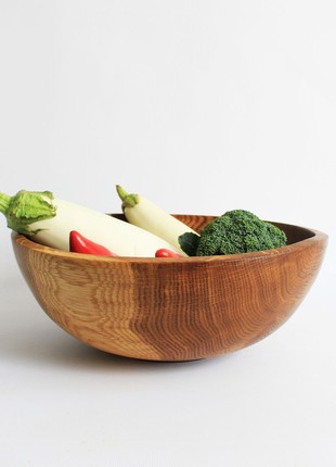 Large salad bowl handmade, fruit wooden dinnerware