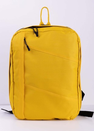 TRVLbag yellow transformer | hand luggage | backpack 40x30x10 - 40x30x205 photo
