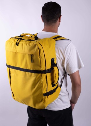 TRVLbag yelow big size | hand luggage | backpack 55x40x20 cm2 photo