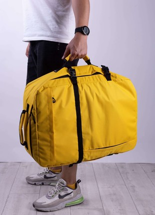 TRVLbag yelow big size | hand luggage | backpack 55x40x20 cm4 photo