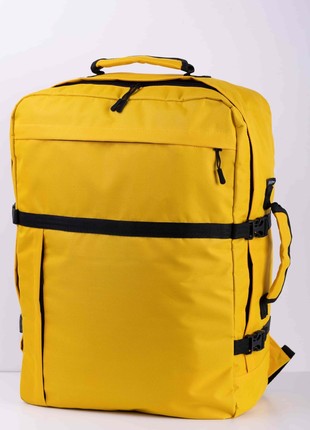 TRVLbag yelow big size | hand luggage | backpack 55x40x20 cm1 photo