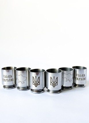 Shot glasses for alcohol made from a spent combat cartridge case1 photo