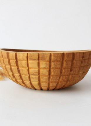 Handmade fruit bowl, rustic wooden dinnerware8 photo