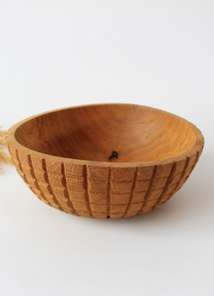 Handmade fruit bowl, rustic wooden dinnerware5 photo