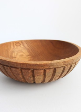 Salad bowl handmade, farmhouse wooden dinnerware5 photo