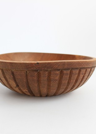 Salad bowl handmade, farmhouse wooden dinnerware7 photo