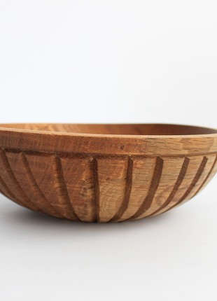 Salad bowl handmade, farmhouse wooden dinnerware4 photo