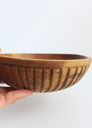 Salad bowl handmade, farmhouse wooden dinnerware