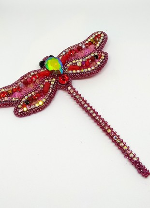 Handmade brooch "the  dragonfly"