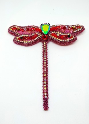 Handmade brooch "the  dragonfly"3 photo