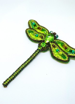 Handmade brooch "the  dragonfly"3 photo