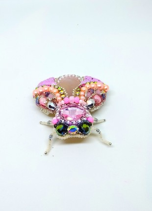 Handmade brooch "ladybug"