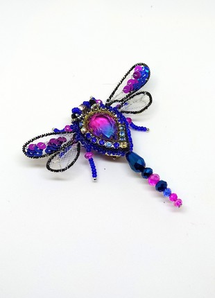 Handmade brooch "the  dragonfly"4 photo