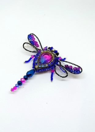 Handmade brooch "the  dragonfly"3 photo