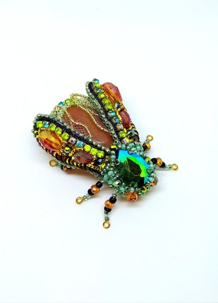 Handmade brooch "ladybug"3 photo