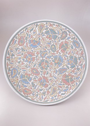 "Marama" crimean tatar ceramic plate in the author's style «quru isar»