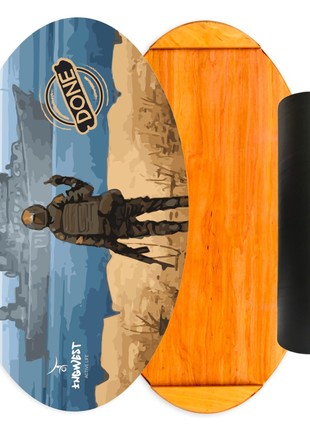 Balance board InGwest Done O (Balance Board Training System) with anti-slip roller4 photo