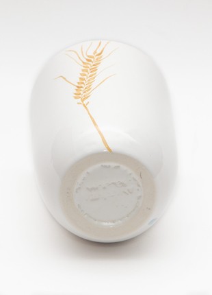Handmade ceramic glass with ear of wheat6 photo