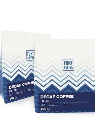 Roasted coffee beans TM Funt Coffee Colombia Decaf 2*250 g