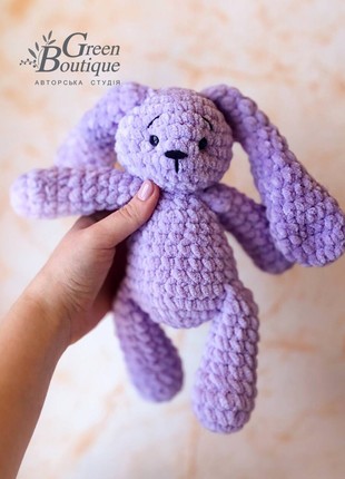 Plush toy Hare with long ears3 photo