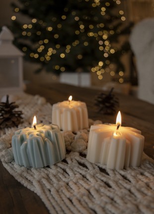 The Christmas snowflakes set - 100% soy wax candles