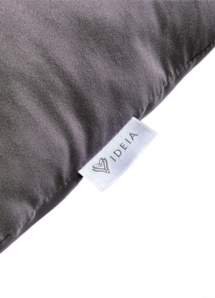 PILLOW DECORATIVE RAIN WITH EMBROIDERY TM IDEIA 50X50 CM GRAY/FUSION6 photo