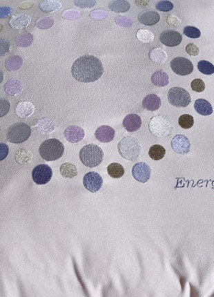 PILLOW DECORATIVE RAIN WITH EMBROIDERY TM IDEIA 50X50 CM ST.GRAY/ENERGY7 photo