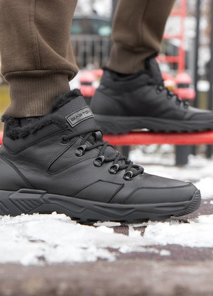 Short sports shoes BasToni 547. Insulated winter sneakers for men.5 photo