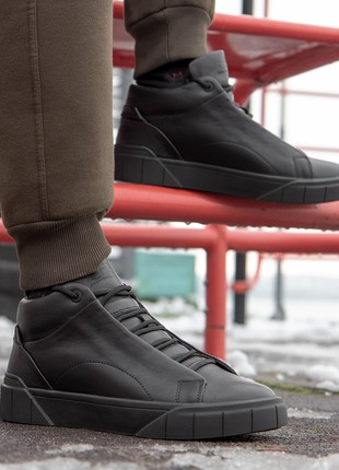 Practical men's boots on fur. Warm winter sneakers "Ed-Ge 582"