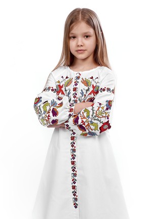 Embroidered dress for girls 302-20/091 photo