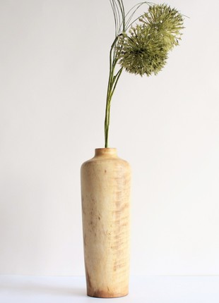 decorative vase in rustic style, handmade unique wooden decor5 photo
