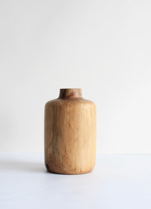 Unique vase handmade, natural wooden dried flower vase4 photo