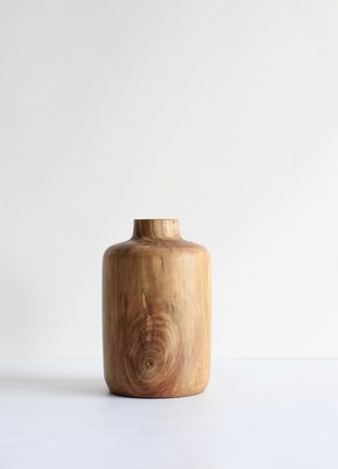 Unique vase handmade, natural wooden dried flower vase5 photo