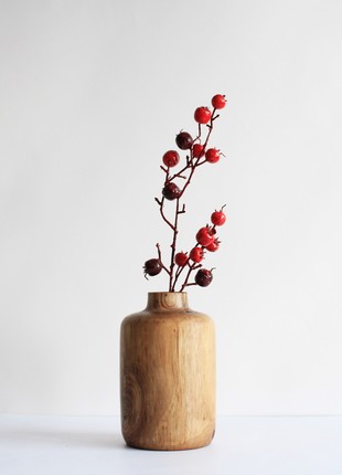 Unique vase handmade, natural wooden dried flower vase6 photo