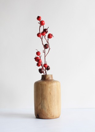 Unique vase handmade, natural wooden dried flower vase2 photo