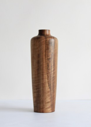 handmade decorative vase, natural rustic wooden vase3 photo