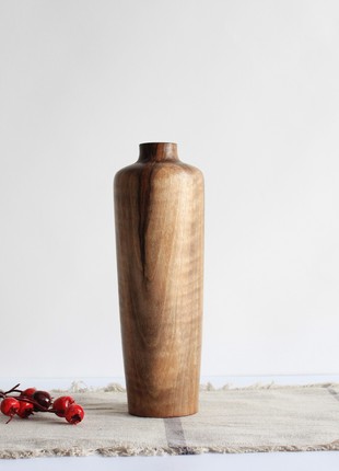 handmade decorative vase, natural rustic wooden vase10 photo