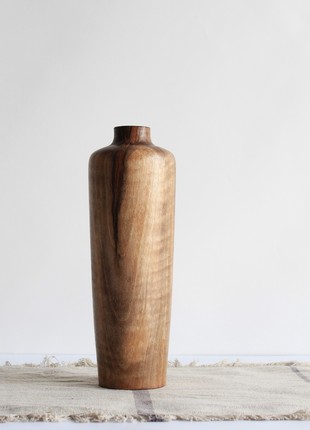 handmade decorative vase, natural rustic wooden vase8 photo