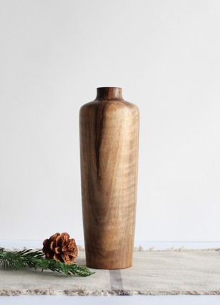 handmade decorative vase, natural rustic wooden vase2 photo
