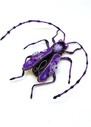 Handmade brooch "barbel beetle"1 photo