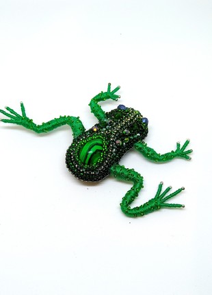 Handmade brooch "frog princess"4 photo