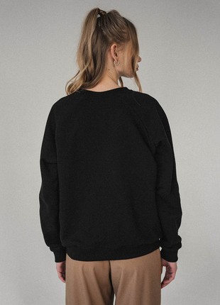 Embroidered sweatshirt 'MYKOLAYIV' in black2 photo