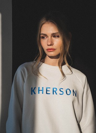 Embroidered sweatshirt 'KHERSON'2 photo
